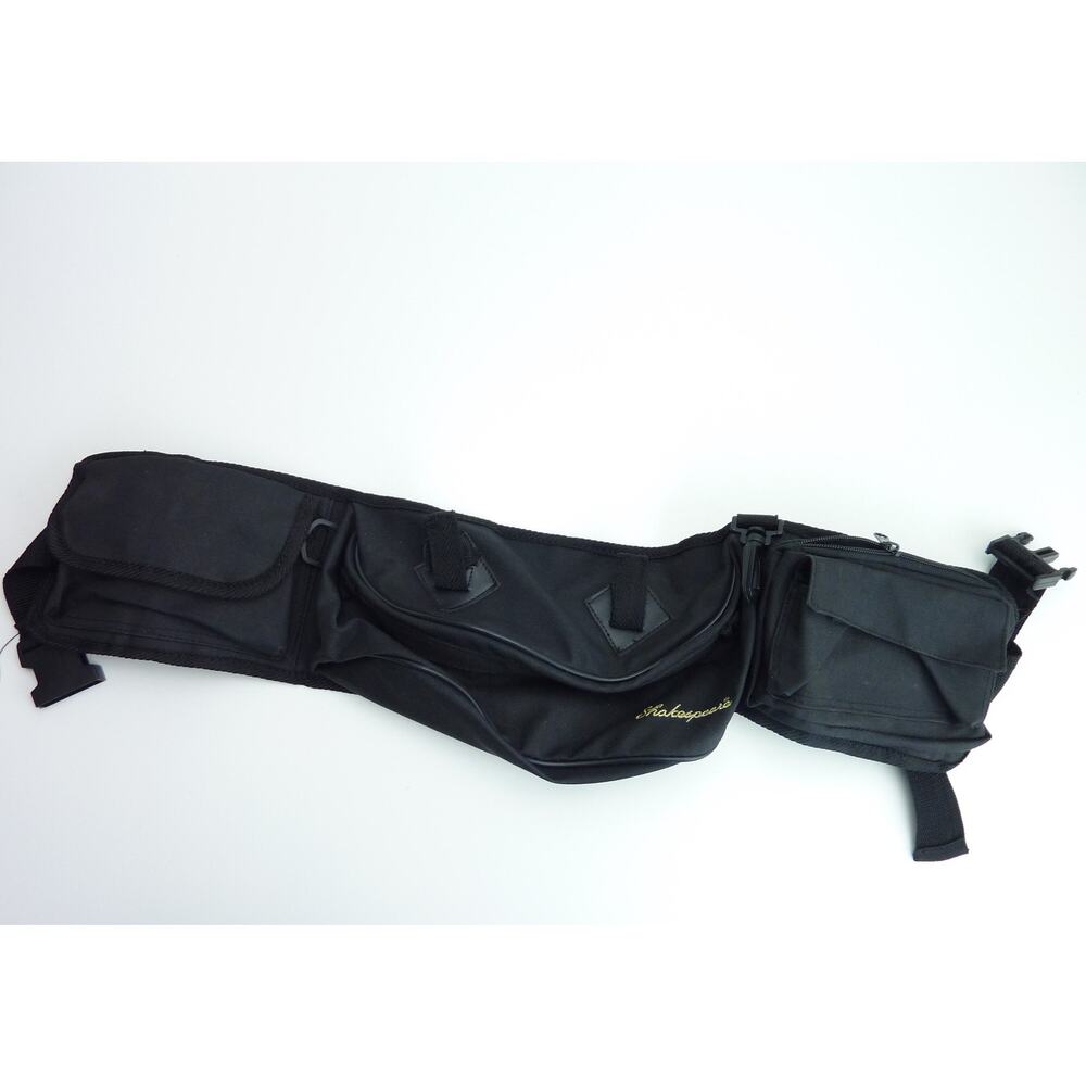 Shakespeare Fishing Bag Fanny Pack Black Fannypack Swap Meet or Craft Fair